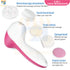 5 in 1 Electric Facial Cleanser Wash Face Cleaning Machine Skin Pore Cleaner Body Cleansing Massage