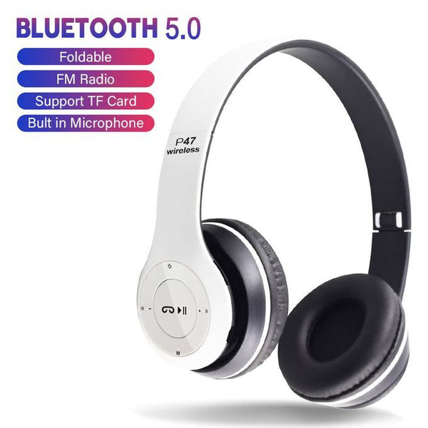 Wireless Headphones Bluetooth Foldable Headset with Mic compaible for all Devices