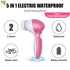 5 in 1 Electric Facial Cleanser Wash Face Cleaning Machine Skin Pore Cleaner Body Cleansing Massage
