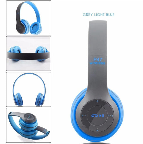 Wireless Headphones Bluetooth Foldable Headset with Mic compaible for all Devices
