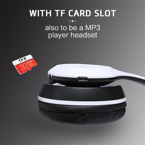 Wireless Headphones Bluetooth Foldable Headset with Mic compaible for all Devices
