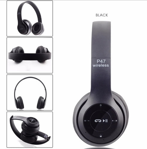 Wireless Headphones Bluetooth Foldable Headset with Mic compaible for all Devices
