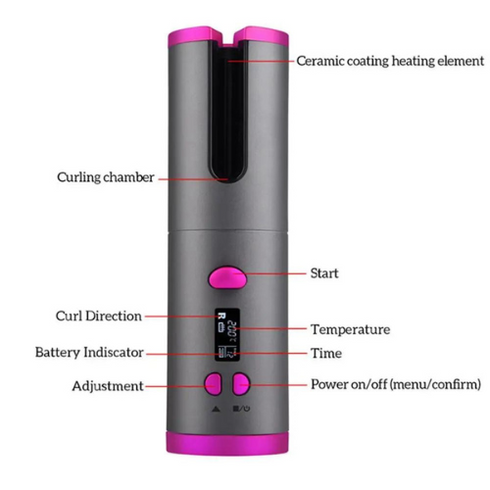 🤩 Cordless Automatic Rechargeable Hair Curler 🤩 | 6 Month Official Warranty 🤩 |