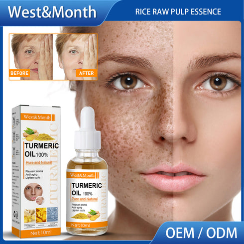 🤩 West Month Turmeric Essential Oil |🤩 Dark Spot Remover and Anti Oxidation Face Serum 🤩
