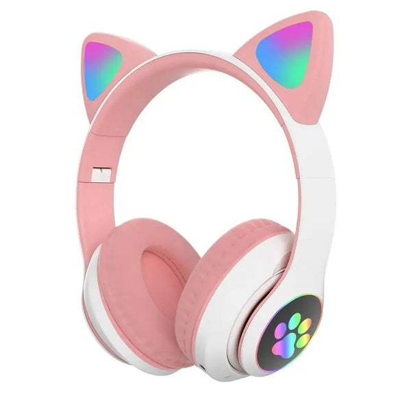 Wireless Cat Ear Headphones With Mic Bluetooth