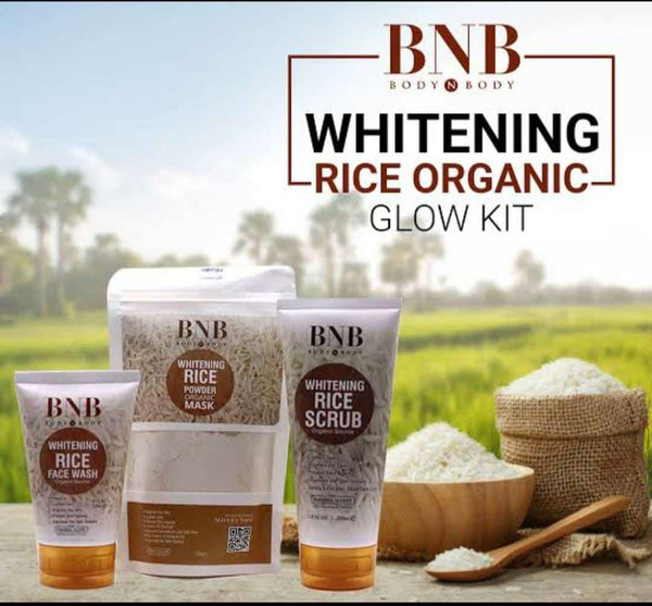 BNB Whitening Rice Organic Glow Kit | đ Flat 50%OFF đ€©