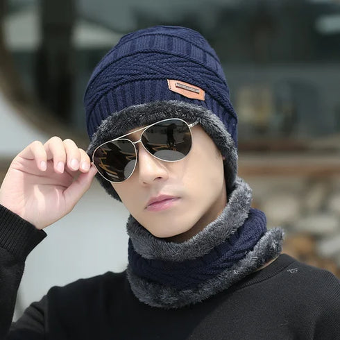 Super Sale!!! 🚀🚀-Flat 50% OFF 😮| Beanie Cap + Neck Warmer 🔥🔥