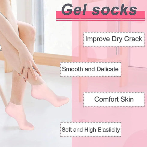 🔥 Flat 50% OFF 😮 | Silicone Moisturizing Socks 🔥